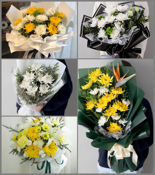 山东青岛莱西市院上镇北大佛阁村白事花束代送